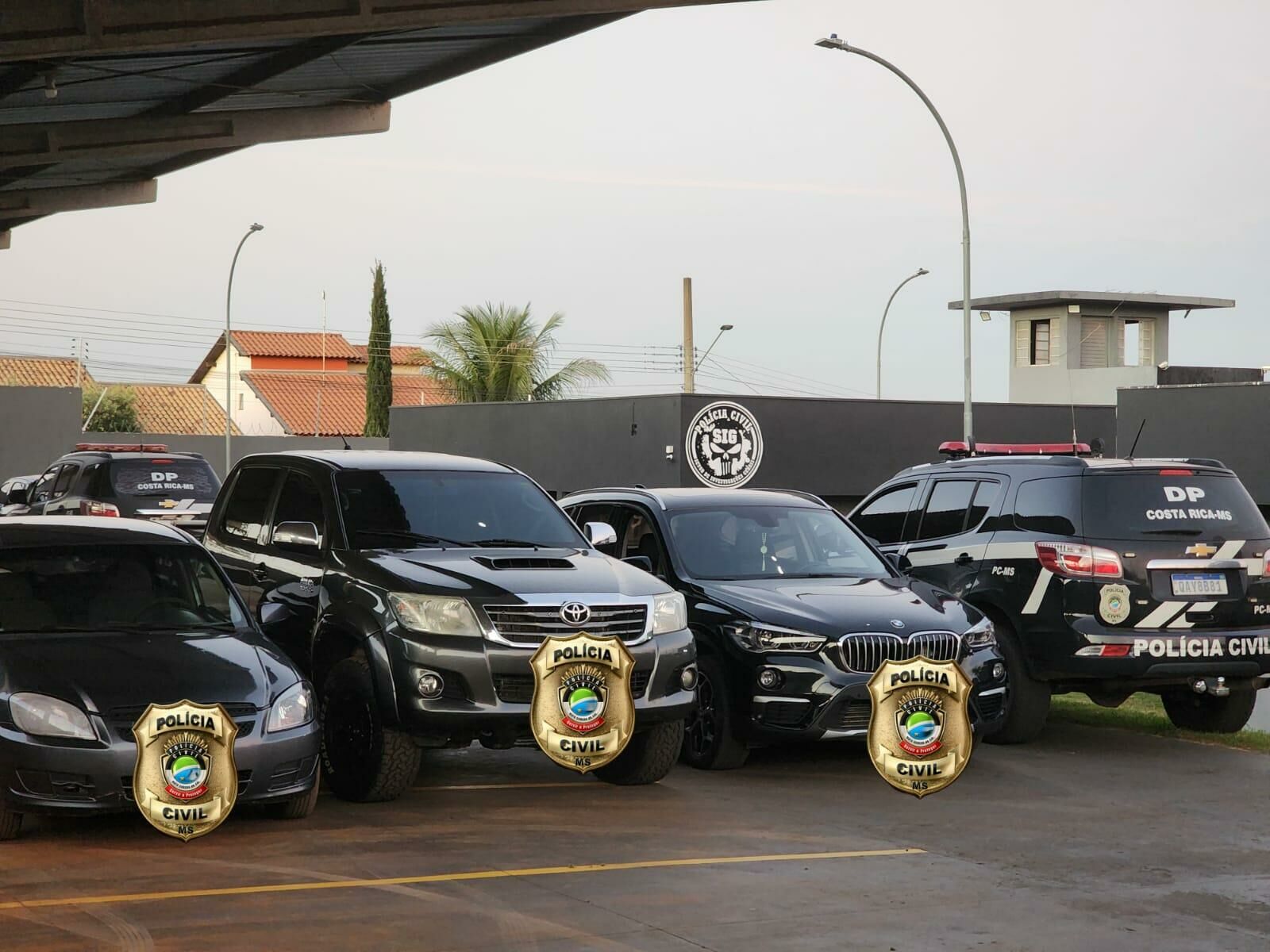 Imagem de compartilhamento para o artigo Polícia mira fortuna de traficantes e apreende BMW, Hilux e joias em Costa Rica da MS Todo dia